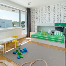 navrh prepojene detske izby zelena od kivvi architects