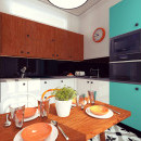 navrh kuchyne retro byt vieden od kivvi architects