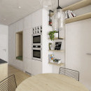 navrh interieru kuchyne v ahoj park od kivvi architects